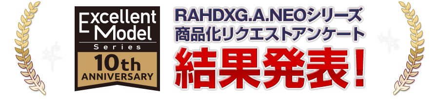 RAHDX G.A.NEO series Announcing the results of the merchandising request survey!
