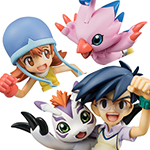 Digimon Adventure Sora Takenouchi & Piyomon / Joe Kido & Gomamon Set Sale