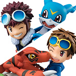 Digimon Adventure 02 Daisuke Motomiya & V-mon / Digimon Tamers Guilmon & Takato Matsuda Set Sale