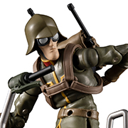 (Gundam Military Generation) Mobile Suit Gundam Principality of Zeon Army 08 V-SP General Soldier & Zeon Soldier's Motorcycle