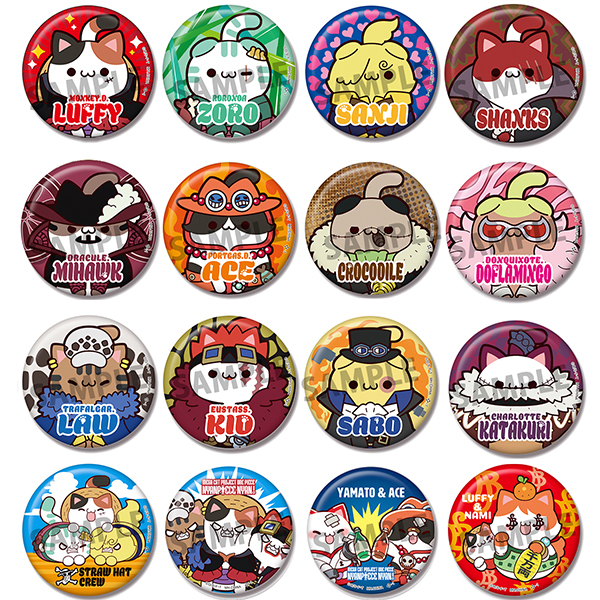 ONE PIECE Nyanpiece Nyan! Can Badge Collection