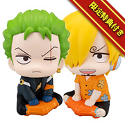 ONE PIECE Roronoa Zoro Future Island Ver. & Sanji Future Island Ver. Set [Limited Edition Drawstring Bag Included]