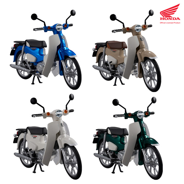 KAITANICS Honda Super Cub 110 ① Glint Wave Blue Metalic ② Virgin Beige ③ Classical White ④ Tasmania Green Metallic