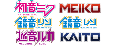 Hatsune Miku, MEIKO, Kagamine Rin, Kagamine Len