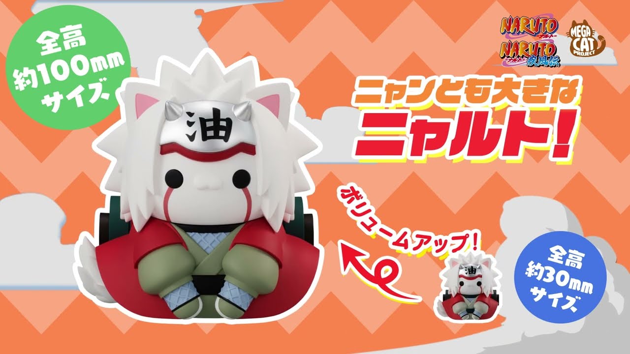 The characters from "NARUTO" have all turned into cats!? The adorable MEGA CAT PROJECT series is now available!